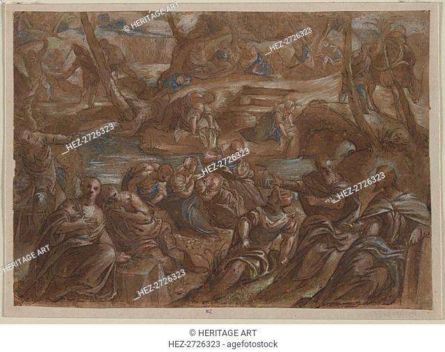 Copy of Tintoretto's Children of Israel Gathering Manna, after 1594. Creator: Unknown
