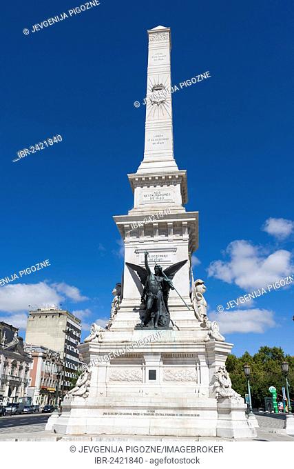 Monumento aos Restauradores, The Monument to the Restorers, by Simoes de Almeida, Alberto Nunes, Restauradores Square, Praca dos Restauradores, Lisboa, Lisbon