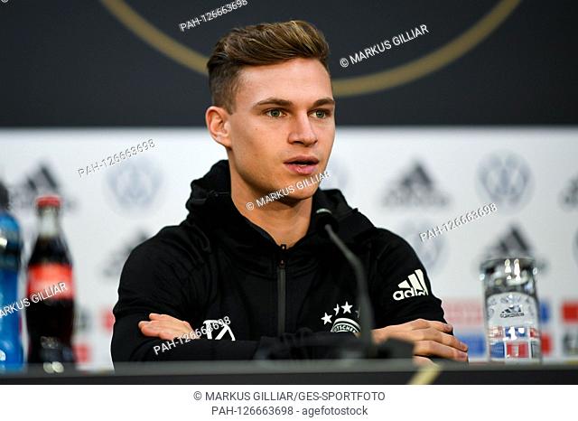 Joshua Kimmich (Germany). GES / Fussball / EM Qualification: Press conference of the German national team in Duesseldorf, 14.11