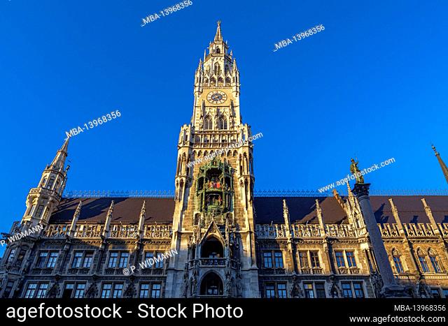 New Town Hall in Munich, Marienplatz, Bavaria, Germany, Europe