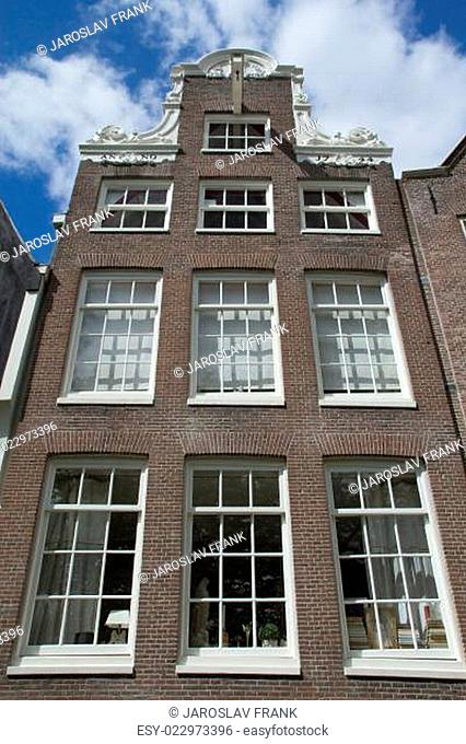 Old residential house. (The Begijnhof in Amsterdam)