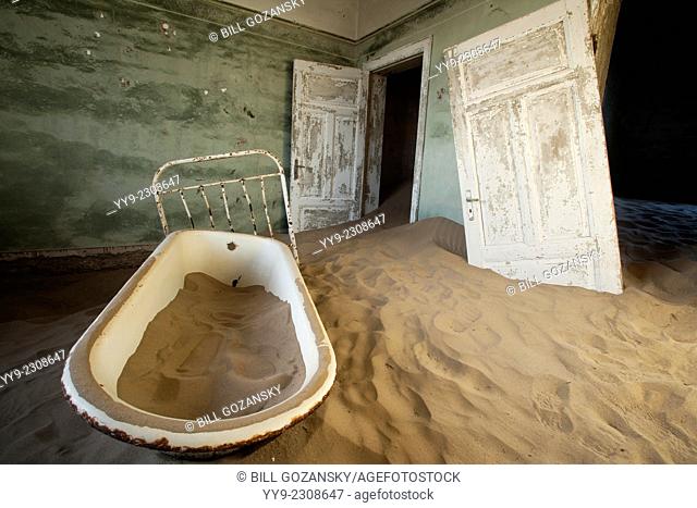 Bathtub in Kolmanskop Ghost Town - Luderitz, Namibia, Africa