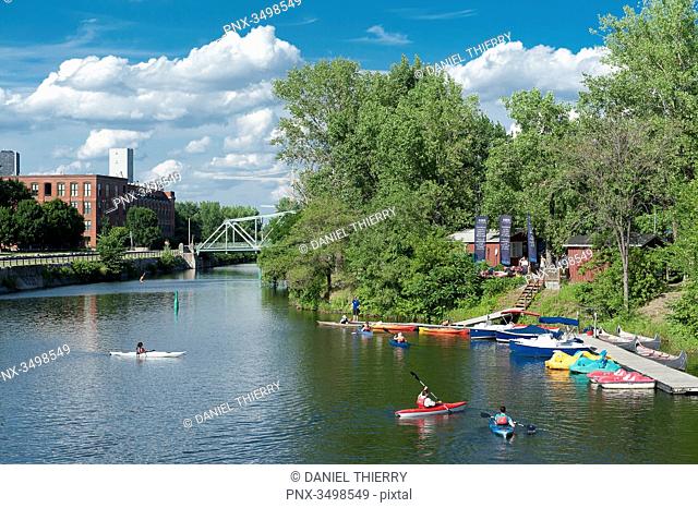 Canada, Province of Quebec. Montreal. Districts of southwest. The Lachine canal site