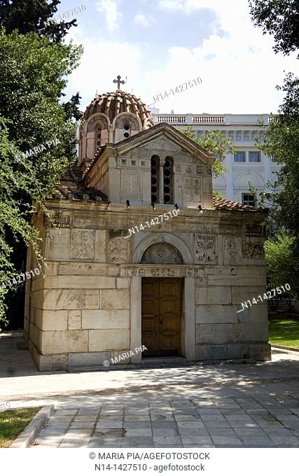 Agios Eleftherios Church, the smallest church in the world, Athens, Greece