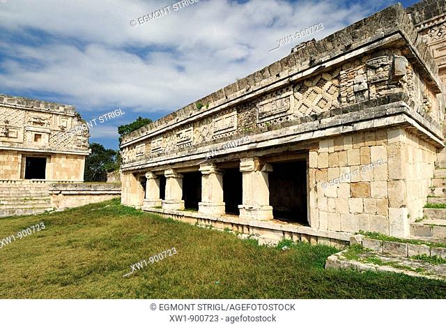 'Cuadrangulo de las Monjas' (Nunnery Quadrangle or Square of the Nuns), Maya archeological site of Uxmal, UNESCO World Heritage Site, Yucatan, Mexico