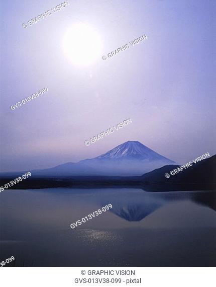 Modosu Lake and Mount Fuji, Yamanashi-ken, Japan