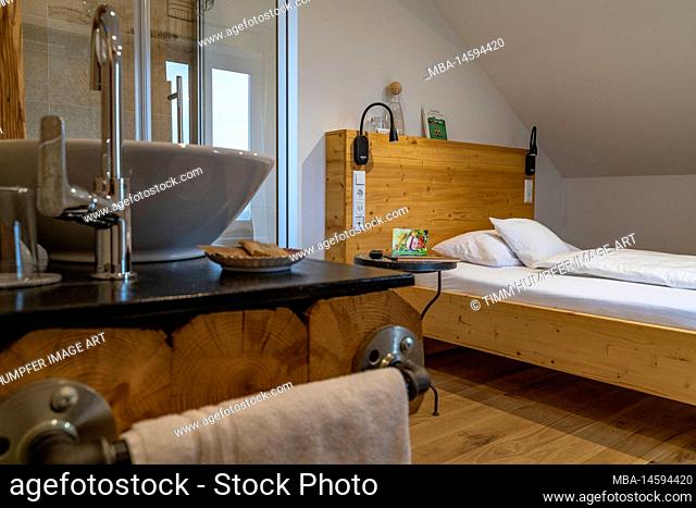 Europe, Germany, Southern Germany, Baden-Wuerttemberg, Black Forest, Rooms at the Thurner Inn on the Thurner Pass