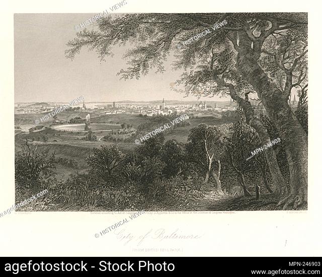 City of Baltimore. Hinshelwood, Robert (b. 1812) (Engraver). Emmet Collection of Manuscripts Etc. Relating to American History