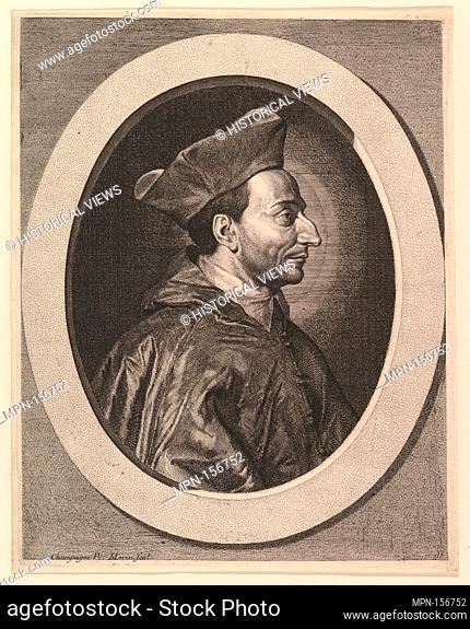Saint Charles-Borromee, cardinal et archeveque de Milan. Artist: Jean Morin (French, Paris ca. 1605-1650 Paris); Artist: After Philippe de Champaigne (French