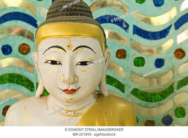 Buddha at the snake temple of Paleik, Myanmar