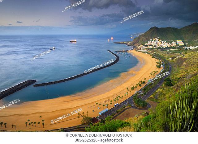 Las Teresitas, Beach, San Andres, Tenerife, Canary Islands, Spain