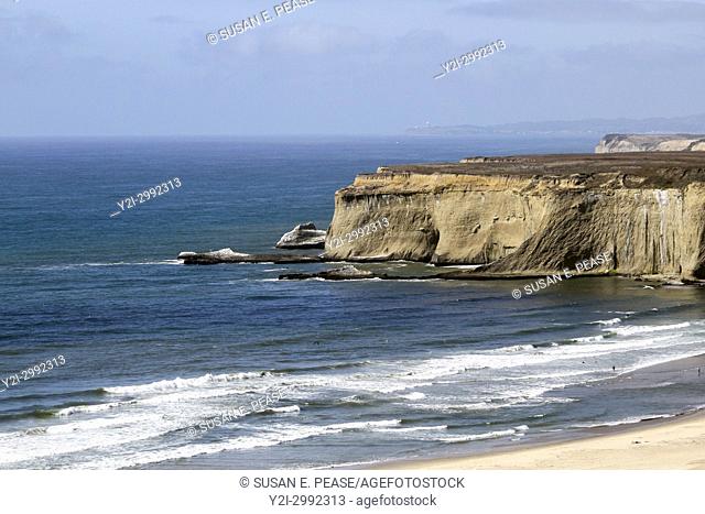 Cliffs, Half Moon Bay, California, United States, North America