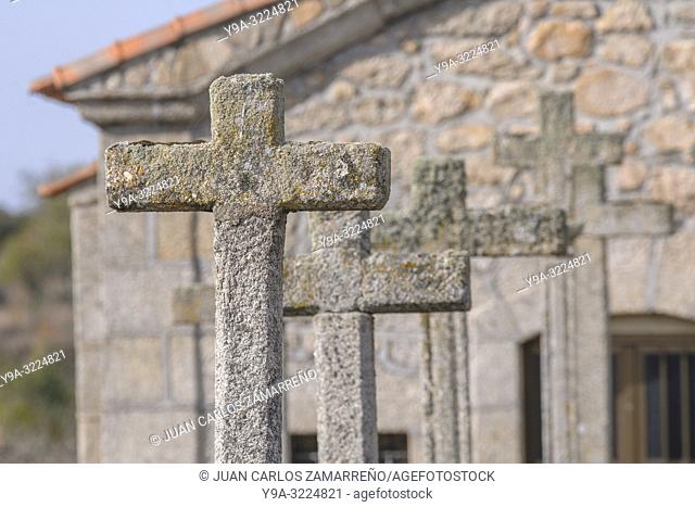Calvario, Catholic Cross memorial, ermita, Aldea del Obispo, Campo de Arganan, Tierra de Ciudad Rodrigo, Salamanca, Castilla y Leon, Spain