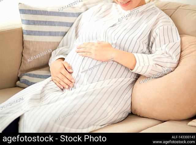 Pregnant Japanese woman