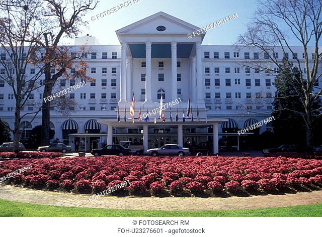 White Sulphur Springs, WV, hotel, resort, West Virginia, The Greenbrier Hotel a classic historic large-scale hotel in White Sulphur Springs