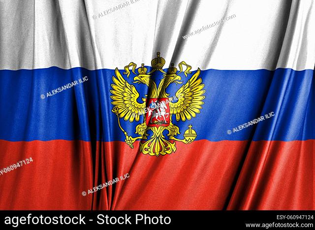 National Flag Of Russia Tricolor 3D Illustration