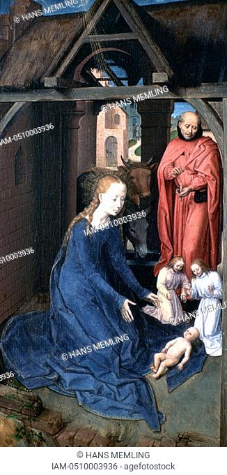 Triptych of Jan Florain', Detail, 1479  Located in the collection at, Hospital Saint Jean, Bruges