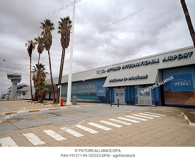 03 December 2019, Namibia, Windhoek: Hosea Kutako Airport in Windhoek. Photo: Oliver Berg/dpa. - Windhoek/Namibia