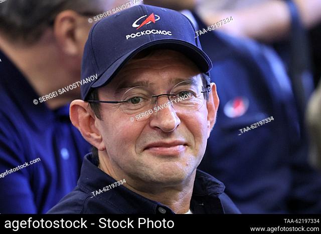 KAZAKHSTAN, KYZYLORDA REGION - SEPTEMBER 15, 2023: Actor Konstantin Khabensky is seen at the Assembly and Testing Facility of Baikonur Cosmodrome as Soyuz MS-24...