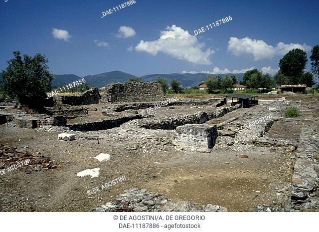 Ruins of the Roman theatre, Ortonovo, Liguria, Italy, 2nd-3rd century, Roman civilisation