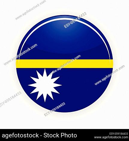 Nauru icon circle isolated on white background. Yaren icon vector illustration
