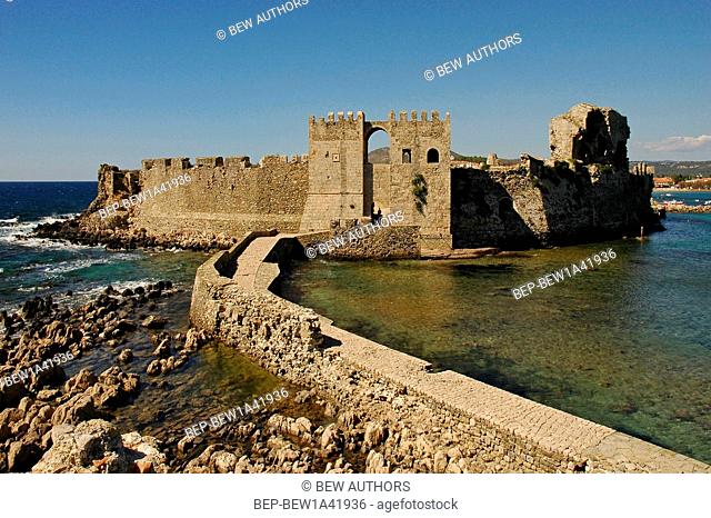 Greece, Peloponnesus, Methoni, the castle
