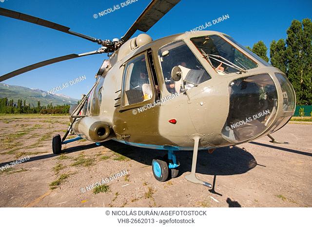Russian helicopter Mil Mi-8, Djirgital, Tajikistan