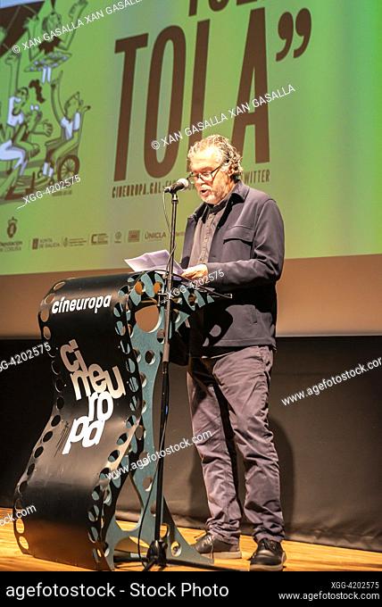 Cineuropa award ceremony for film director Joao Canijo. Santiago, Spain. november 19, 2023. credit: Xan Gasalla