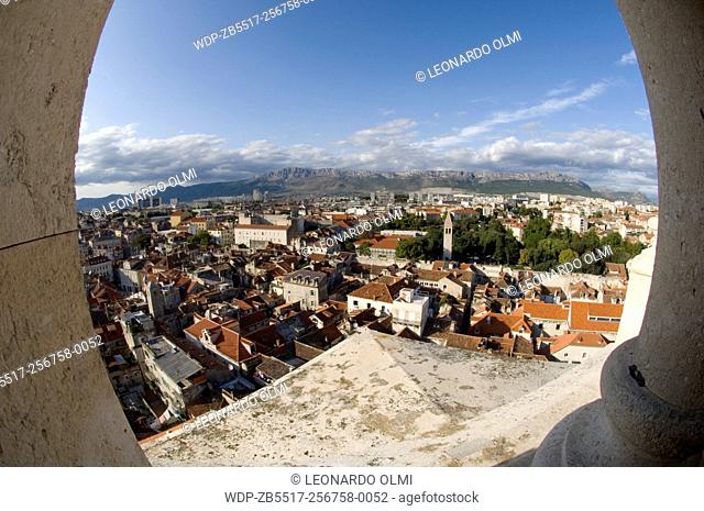 View from the Cathedral's bell tower at Diocletian's Palace, Split, Croatia