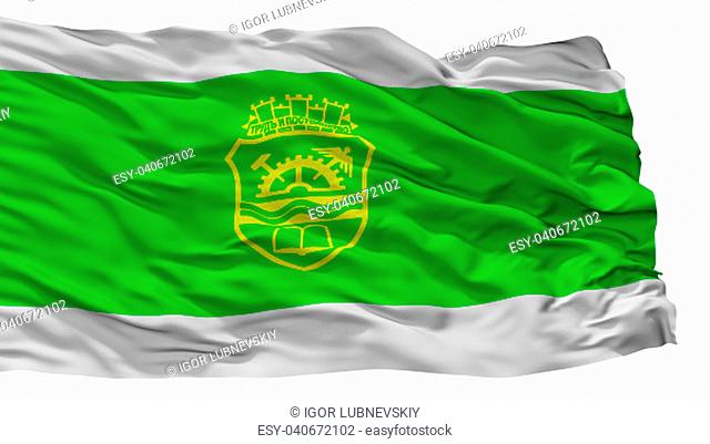Gabrovo City Flag, Country Bulgaria, Isolated On White Background