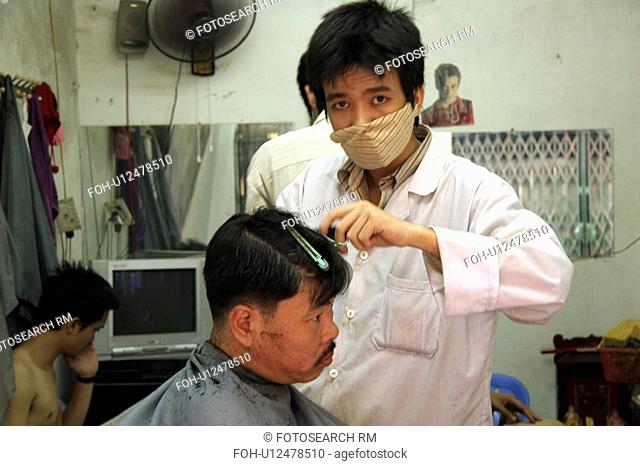 person, hanoi, barber, vietnam, people