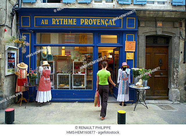 France, Drome, Provence, Drome of Provence, Dieulefit, shop