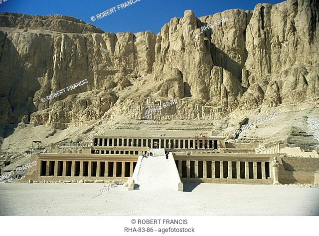 Temple of Hatshepsut, Deir el Bahri, UNESCO World Heritage Site, Thebes, Egypt, North Africa, Africa