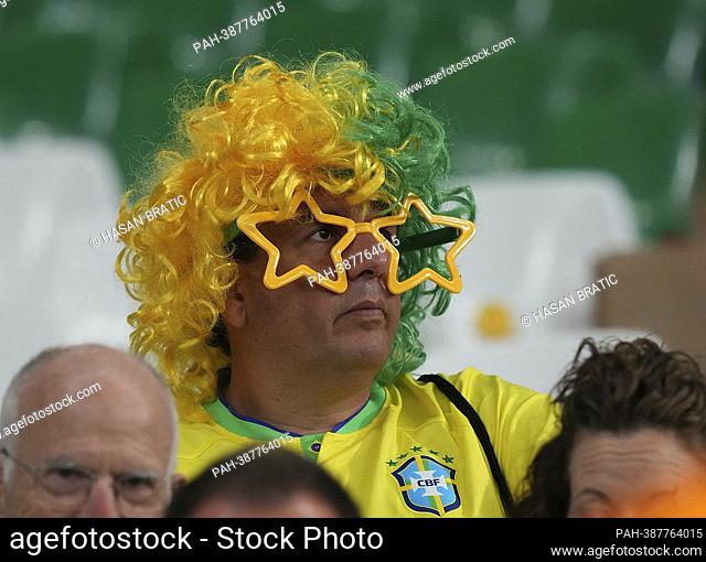12/09/2022, Education City Stadium, Doha, QAT, World Cup FIFA 2022, Quarterfinals, Croatia vs Brazil, in the picture Brazilian fans in the stands