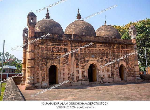 Bangladesh â. “ March 2, 2019: Nayabad Mosque Font views, is located in Nayabad village in Kaharole Upazila of Dinajpur District, Bangladesh