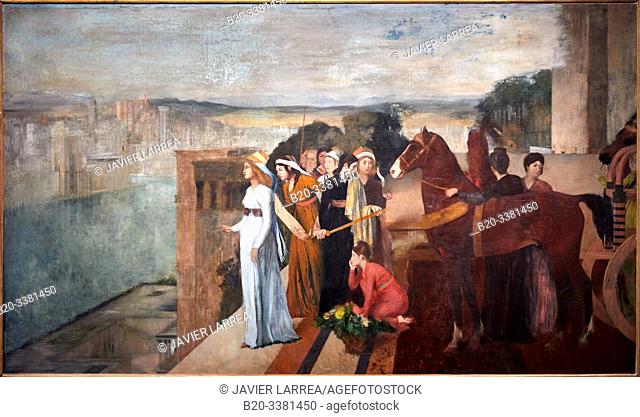"""Sémiramis construisant Babylone"", 1861, Edgar Degas (1834-1917), Musée d'Orsay, Paris, France, Europe