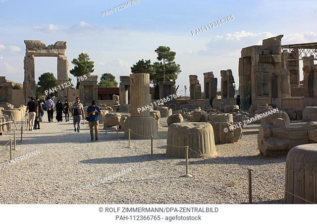 Iran - Persepolis, UNESCO World Heritage Site, ancient Persian residence city under the Achamenids, founded in 520 BC Dareios I in the south of Iran in the...