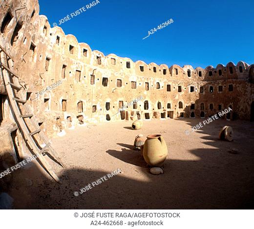 Circular granary, Qasr al-Haj. Jabal Nafusa area, Lybia