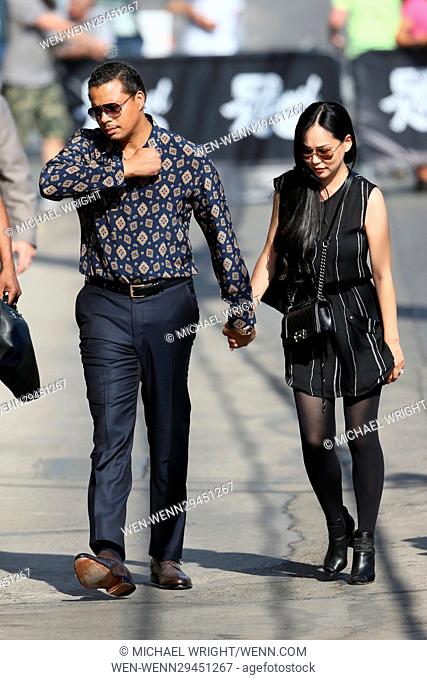 Terrence Howard seen arriving at the ABC studios with for Jimmy Kimmel Live Featuring: Miranda Pak, Terrence Howard Where: Los Angeles, California