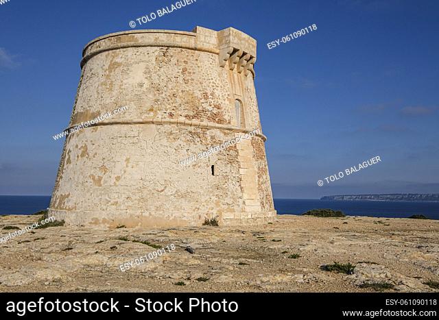 Torre de sa Punta Prima, Formentera, Pitiusas Islands, Balearic Community, Spain