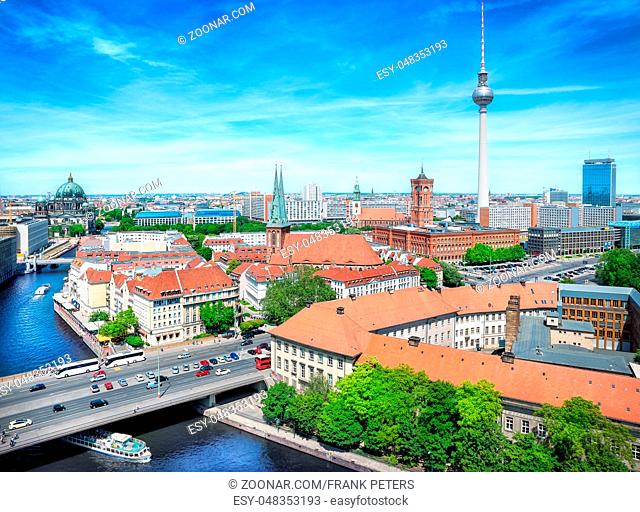 panoramic view at the berlin city center