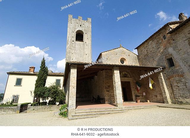 Badia a Coltibuono Romanesque Church, near Gaiole, Chianti, Tuscany, Italy, Europe