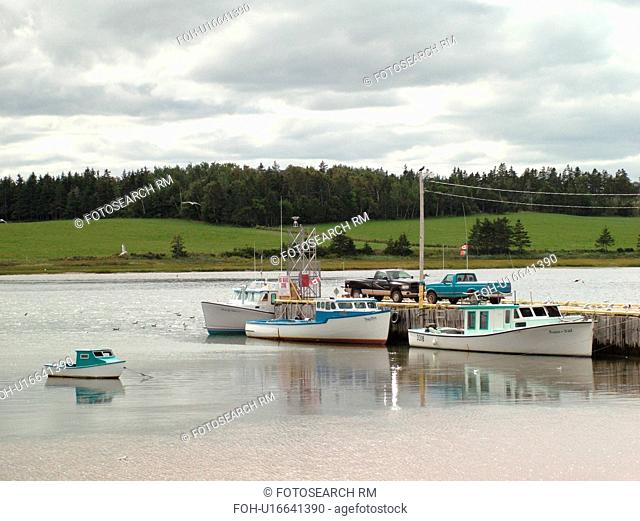Prince Edward Island, Queens County, Canada, Gulf of Saint Lawrence, North Rustico, fishing village, marina, fishing boats