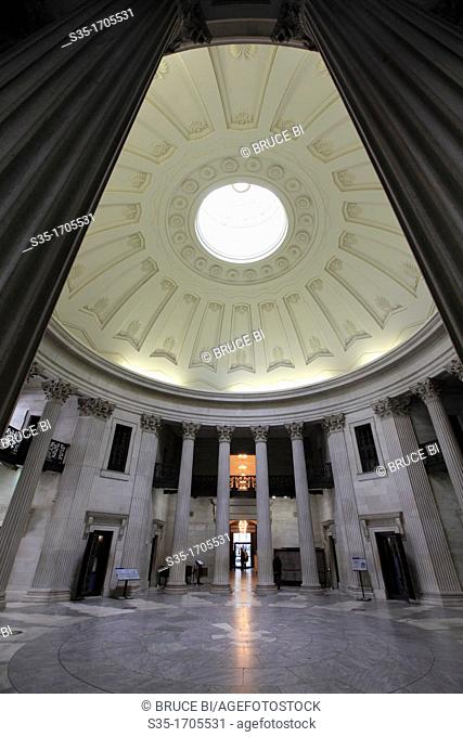 The interior view of Federal Hall National Memorial  New York City  New York  USA
