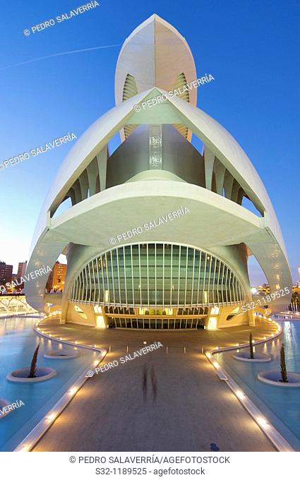 arts palace queen sofia in the city of arts and sciences, Valencia, Spain