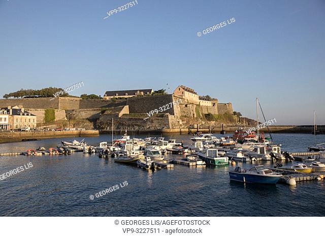 Le Palais Port, Vauban Citadel, summer, Belle Ile, Atlantic Ocean, Morbihan, Bretagne, France