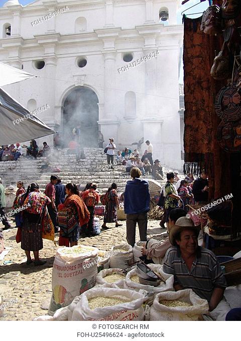 santo, person, steps, traders, guatemala, people