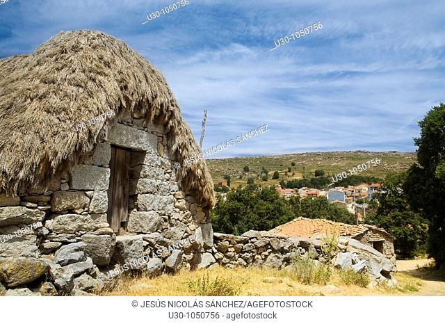 Tradicional cabin in Navalosa, Sierra De Gredos  Ávila  Castilla y León  Spain