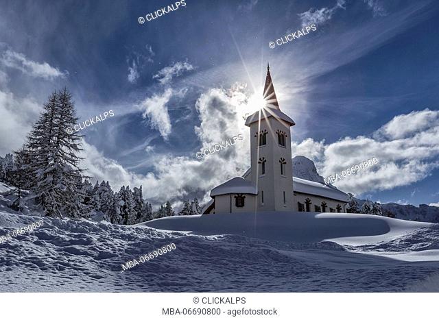 San Gaudenzio church, Maloja, Switzerland