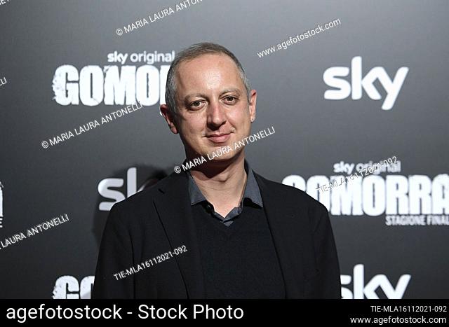 The director Claudio Cupellini during the Red carpet of the tv series 'Gomorra' Final season , Rome, ITALY-15-11-2021